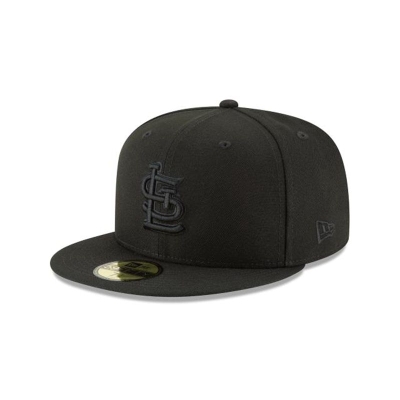 St. Louis Cardinals Gorra | New Era MLB Blackout Basic 59fifty Fitted Cap Mexico - Negros